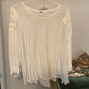 Free people long sleeve gauzy top